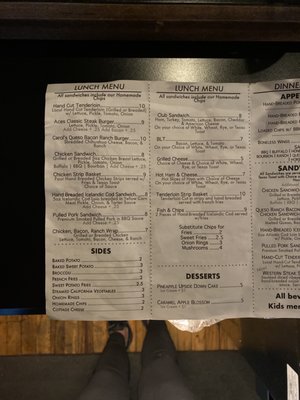 Menu photo 2 Aces Restaurant & Bar Washington, IN Menu photo 2 Aces Restaurant & Bar Washington, IN