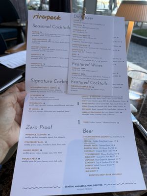 Menu photo 1 Riverpark New York, NY
