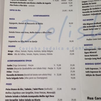 Adi Shoshi Delishop - menu - Kosher Near Me - São Paulo, SP