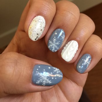 Coco Nails art - Nicole does amazing nail designs! My winter nails with 3D nail art. - Nail Salons Near Me - New York, New York