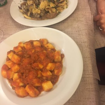 Su e Giu Cucina Romana - Homemade ear shaped pasta with clams and homemade gnocchi that was the best ever! - Italian Near Me - Rome, RM Su e Giu Cucina Romana - Homemade ear shaped pasta with clams and homemade gnocchi that was the best ever! - Italian Near Me - Rome, RM