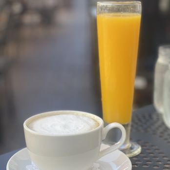 Broken Yolk Cafe - Cappuccino and Fresh Squeezed Orange Juice - Breakfast & Brunch Near Me - Costa Mesa, California