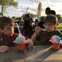 Three Acres Food Truck Park - Snow cones after playing hard