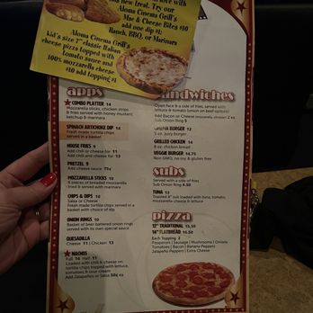 Aloma Cinema Grill - Menu - Cinema Near Me - Winter Park, Florida Aloma Cinema Grill - Menu - Cinema Near Me - Winter Park, Florida