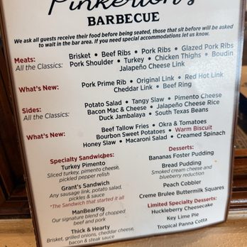 Pinkerton’s Barbeque - Upper Kirby - Menu - Barbeque Near Me - Houston, Texas Pinkerton’s Barbeque - Upper Kirby - Menu - Barbeque Near Me - Houston, Texas