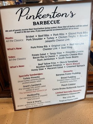 Menu photo 1 Pinkerton’s Barbeque - Upper Kirby Houston, TX Menu photo 1 Pinkerton’s Barbeque - Upper Kirby Houston, TX