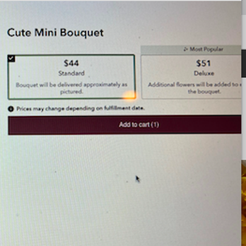 Ella’s Catering Floral - Here;s the cost and what was included for $44 plus shipping. (he might have bought the $51 one?) I don't dare ask him. - Floral Designers Near Me Ella’s Catering Floral - Here;s the cost and what was included for $44 plus shipping. (he might have bought the $51 one?) I don't dare ask him. - Floral Designers Near Me