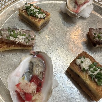 Mister Charles - Assortment of canapés - American Near Me - Dallas, Texas Mister Charles - Assortment of canapés - American Near Me - Dallas, Texas