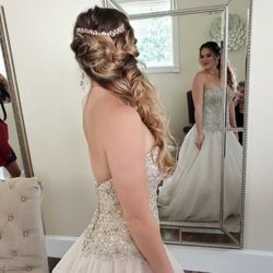 Jane's Bridal & Formal - Beads replaced and bustle added!