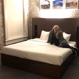 Comfortable king size bed in the room