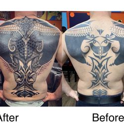 Diamond Tattoos - Coverup & fixedup by Young