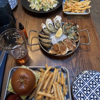 The Atlantic - House Burger. Chopped Caesar. OYSTER CHESAPEAKE. OYSTER ROCK. OYSTER PACIFIC. GARLIC HERB BUTTER ROASTED OYSTERS. - Seafood Near Me - Virginia Beach, Virginia The Atlantic - House Burger. Chopped Caesar. OYSTER CHESAPEAKE. OYSTER ROCK. OYSTER PACIFIC. GARLIC HERB BUTTER ROASTED OYSTERS. - Seafood Near Me - Virginia Beach, Virginia