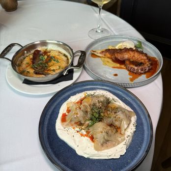 Meyhouse - Meze - TURKMEN DUMPLINGS, OCTOPUS STARTER, PASTIRMALI HUMMUS - Turkish Near Me - Sunnyvale, California