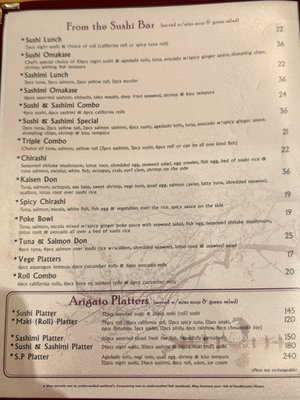 Menu photo 1 Arigato Sushi Fairfax, VA
