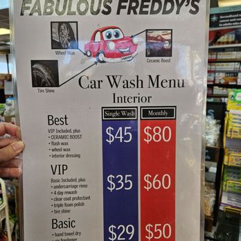Fabulous Freddy's - Fabulous Freddy's Car Wash Menu 10.15.2024 - Car Wash Near Me - North Las Vegas, Nevada Fabulous Freddy's - Fabulous Freddy's Car Wash Menu 10.15.2024 - Car Wash Near Me - North Las Vegas, Nevada