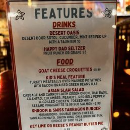 June features: I need to try the goat cheese croquettes. I can already say that the Asian Slaw Salad is perfect. June features: I need to try the goat cheese croquettes. I can already say that the Asian Slaw Salad is perfect.