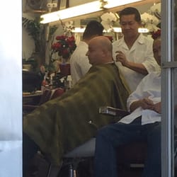 My buddy getting a haircut 8$! Not bad ;)