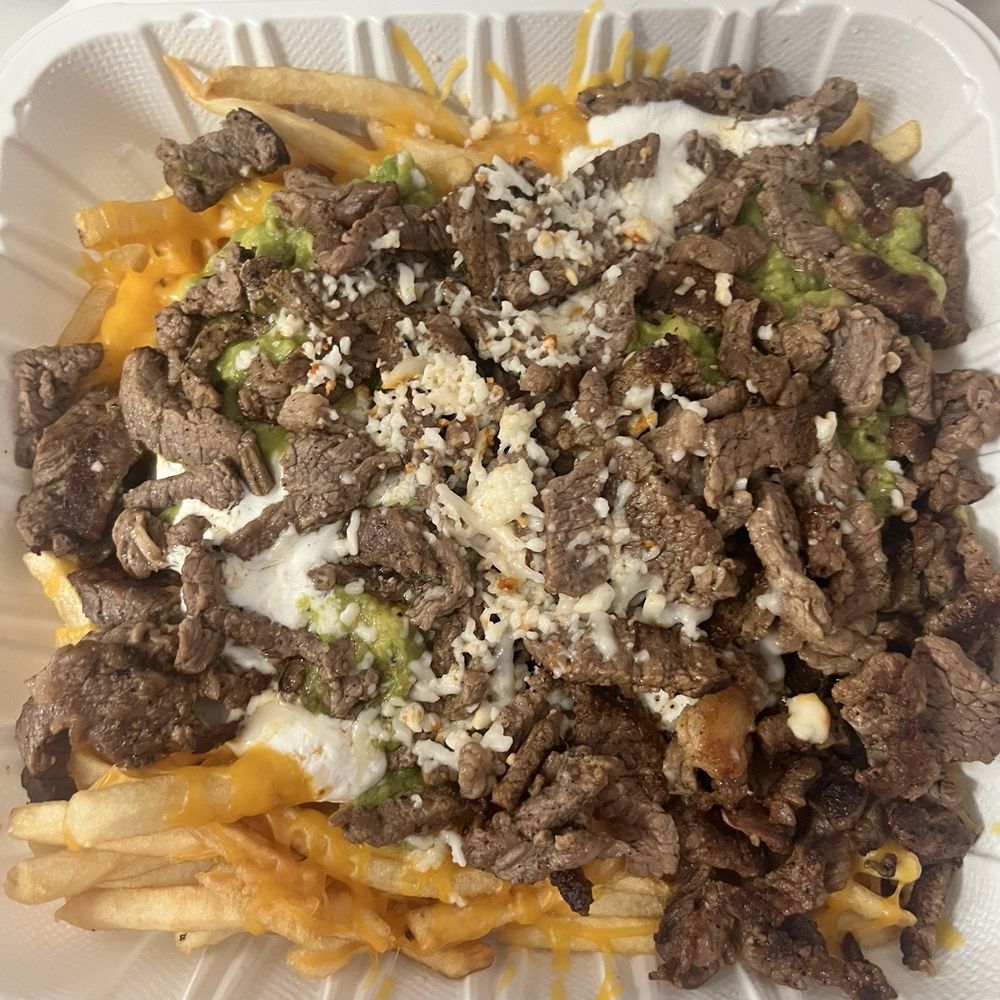 Los Pinos Taco Shop - Carne Asada Fries 7.5/10 - Mexican Near Me - La Mesa, California Los Pinos Taco Shop - Carne Asada Fries 7.5/10 - Mexican Near Me - La Mesa, California