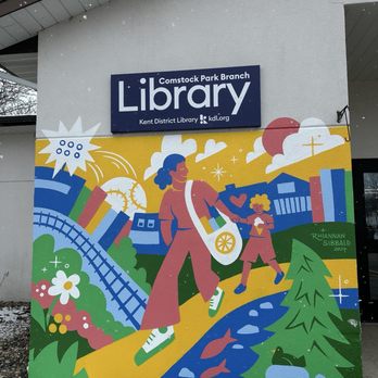 Kent District Library - Comstock Park - Kent District Library - Comstock Park branch mural by Rhiannan Sibbald - Libraries Near Me - Comstock Park, Michigan Kent District Library - Comstock Park - Kent District Library - Comstock Park branch mural by Rhiannan Sibbald - Libraries Near Me - Comstock Park, Michigan