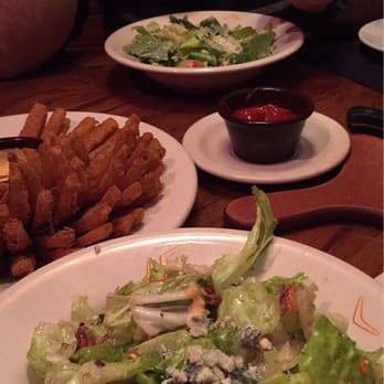 Outback Steakhouse - Blooming onion, Cesar salad and blue cheese pecan salad.. Yum! - Steakhouses Near Me - El Cajon, California Outback Steakhouse - Blooming onion, Cesar salad and blue cheese pecan salad.. Yum! - Steakhouses Near Me - El Cajon, California