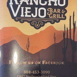 Rancho Viejo Bar & Grill - Menu