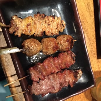 Koshiji - Chicken skin, chicken meatballs, beef tongue, and beef. - Japanese Near Me - Torrance, California Koshiji - Chicken skin, chicken meatballs, beef tongue, and beef. - Japanese Near Me - Torrance, California
