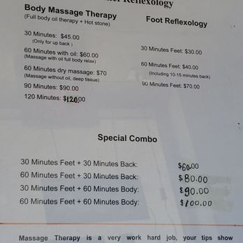 Foot Relief - Menu/prices (May 2025) - Massage Near Me - Newark, California