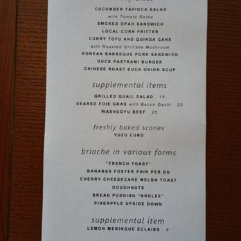 MW Restaurant - Afternoon Tea menu August 2015 - New American Near Me - Honolulu, Hawaii