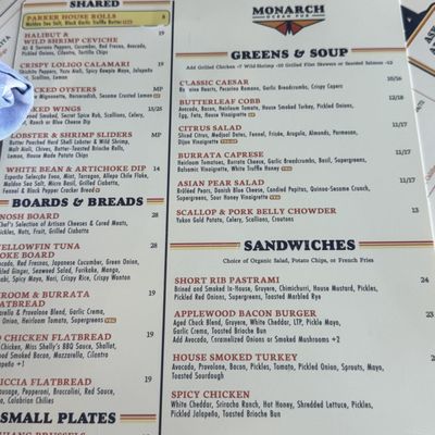 Menu photo 4 Monarch Ocean Pub Del Mar, CA Menu photo 4 Monarch Ocean Pub Del Mar, CA