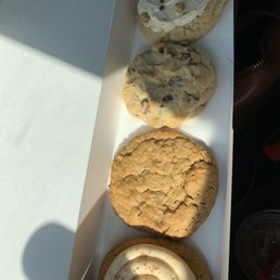Top to bottom: cookie dough, chocolate chip, oatmeal, caramel pumpkin Top to bottom: cookie dough, chocolate chip, oatmeal, caramel pumpkin