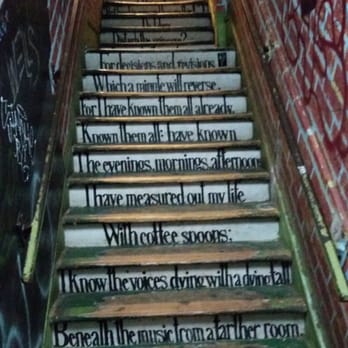 The Cosmic Cantina - The stairs leading up to Cosmic. - Mexican Near Me - Durham, North Carolina