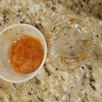 Yoma Cafe - sweet sauce container spilled on the chicken - Japanese Curry Near Me - San Francisco, California Yoma Cafe - sweet sauce container spilled on the chicken - Japanese Curry Near Me - San Francisco, California