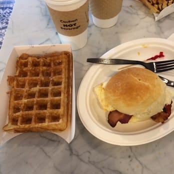 Maison B Cafe - Waffle and egg sandwich deliciousness. - Belgian Near Me - New Haven, Connecticut Maison B Cafe - Waffle and egg sandwich deliciousness. - Belgian Near Me - New Haven, Connecticut