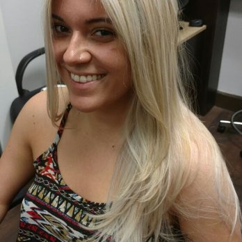Champagne Blonde Created Using Full Highlights And Toner Yelp