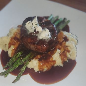 The Gladly - Filet mignon, asparagus, mashed potatoes, and gravy - New American Near Me - Phoenix, Arizona