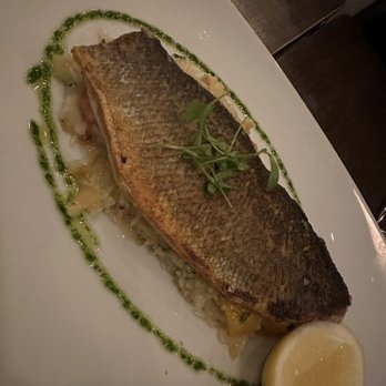 Catch - Branzino over risotto- delicious and fresh - Seafood Near Me - Las Vegas, Nevada