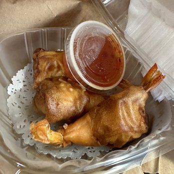 Udom Thai - Giant Shrimp Rolls comes in 4 but I ate one before taking a pic! - Thai Near Me - Brooklyn, New York Udom Thai - Giant Shrimp Rolls comes in 4 but I ate one before taking a pic! - Thai Near Me - Brooklyn, New York