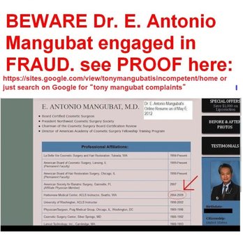 E Antonio Mangubat, M.D. - Cosmetic Surgeons Near Me - Tukwila, Washington E Antonio Mangubat, M.D. - Cosmetic Surgeons Near Me - Tukwila, Washington