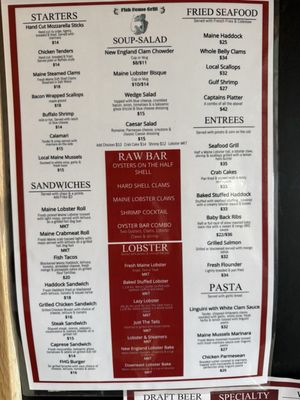 Menu photo 1 Tracy's Seafood Sullivan, ME Menu photo 1 Tracy's Seafood Sullivan, ME