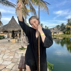 praia das fontes - Fishing in the pond at the hotel