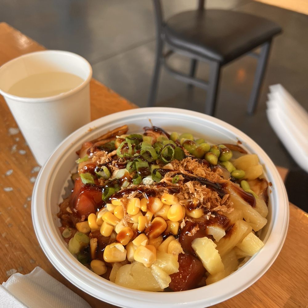 Choppa Poke - a bowl of food and a cup of coffee - Poke Near Me - Goleta, California Choppa Poke - a bowl of food and a cup of coffee - Poke Near Me - Goleta, California
