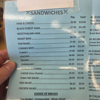 Schiller's German Delicatessen - 2025-10-22 Menu Part 1/6 - Delis Near Me - Tampa, Florida Schiller's German Delicatessen - 2025-10-22 Menu Part 1/6 - Delis Near Me - Tampa, Florida