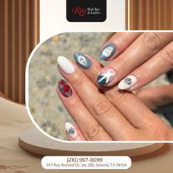 Rio Nail Bar & Lash - Nail Goals Achieved  Make a statement with unique nail art. Book your appointment today and shine!