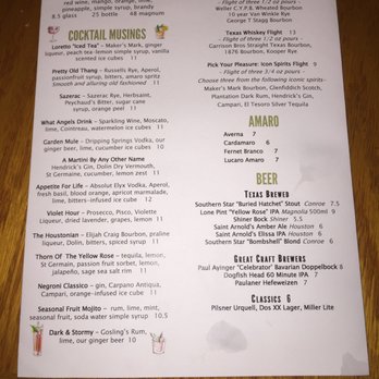 Backstreet Cafe - Dinner menu - back - New American Near Me - Houston, Texas Backstreet Cafe - Dinner menu - back - New American Near Me - Houston, Texas