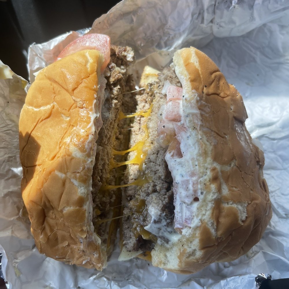 Double cheeseburger. YUMMY!! Double cheeseburger. YUMMY!!