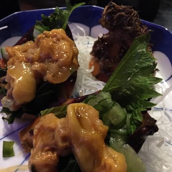 Kaito Sushi - Sea pineapple! Not an animal not a vegetable - just delicious. A real delicacy! - Sushi Bars Near Me - Encinitas, California