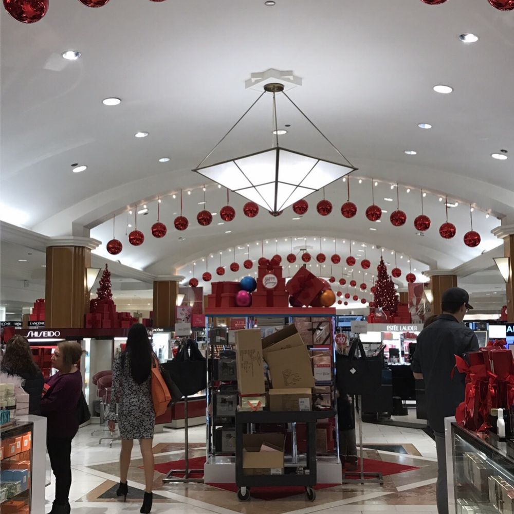 Macy's - This Macy's is beautiful with the Giant Red Ball Decorations for Christmas. - Department Stores Near Me - Sherman Oaks, California Macy's - This Macy's is beautiful with the Giant Red Ball Decorations for Christmas. - Department Stores Near Me - Sherman Oaks, California