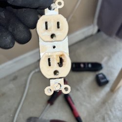 Creative Electrical Solutions - This one was close to my curtains in my living room. My insurance company would not have covered an accidental fire caused by an outlet.