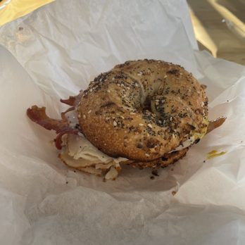 5th Ave Bagelry - Chicken bacon on everything bagel - Bagels Near Me - Long Beach, California