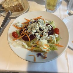 Rizzo's Malabar Inn - House salad with extra crumbled blue cheese.